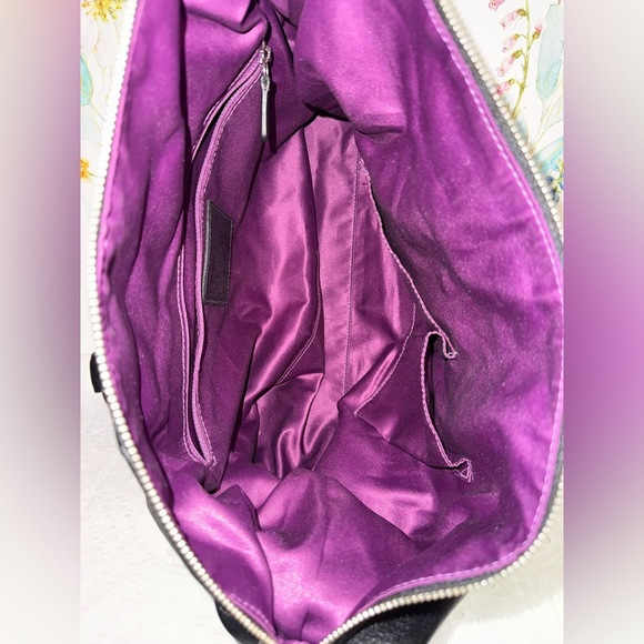 Coach Ashley Black Leather Satchel with Silver Hardware - Picture 10 of 11